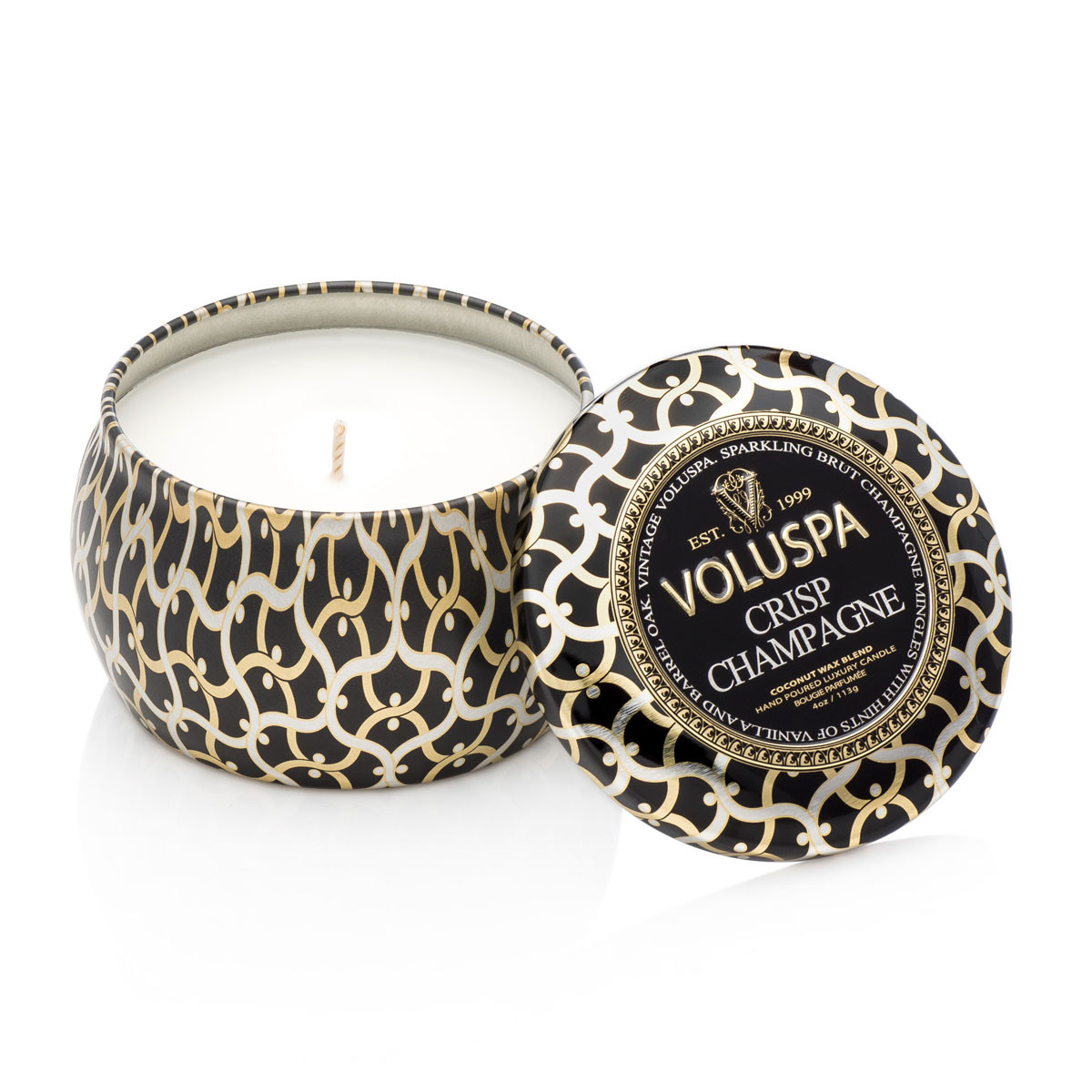 Mini Vela Lata Crisp Champagne Voluspa 25H 