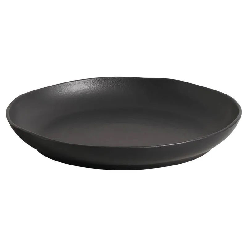 Travessa Redonda Grande Orgânico Preto Matte Porto Brasil 1° Linha 36cm