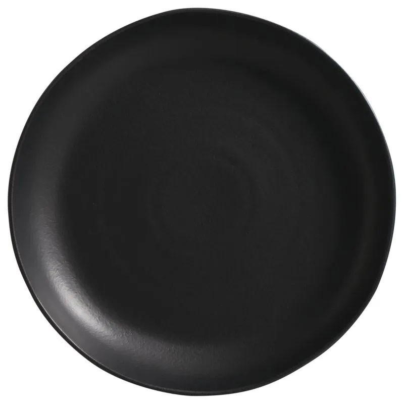 Travessa Redonda Grande Orgânico Preto Matte Porto Brasil 1° Linha 36cm